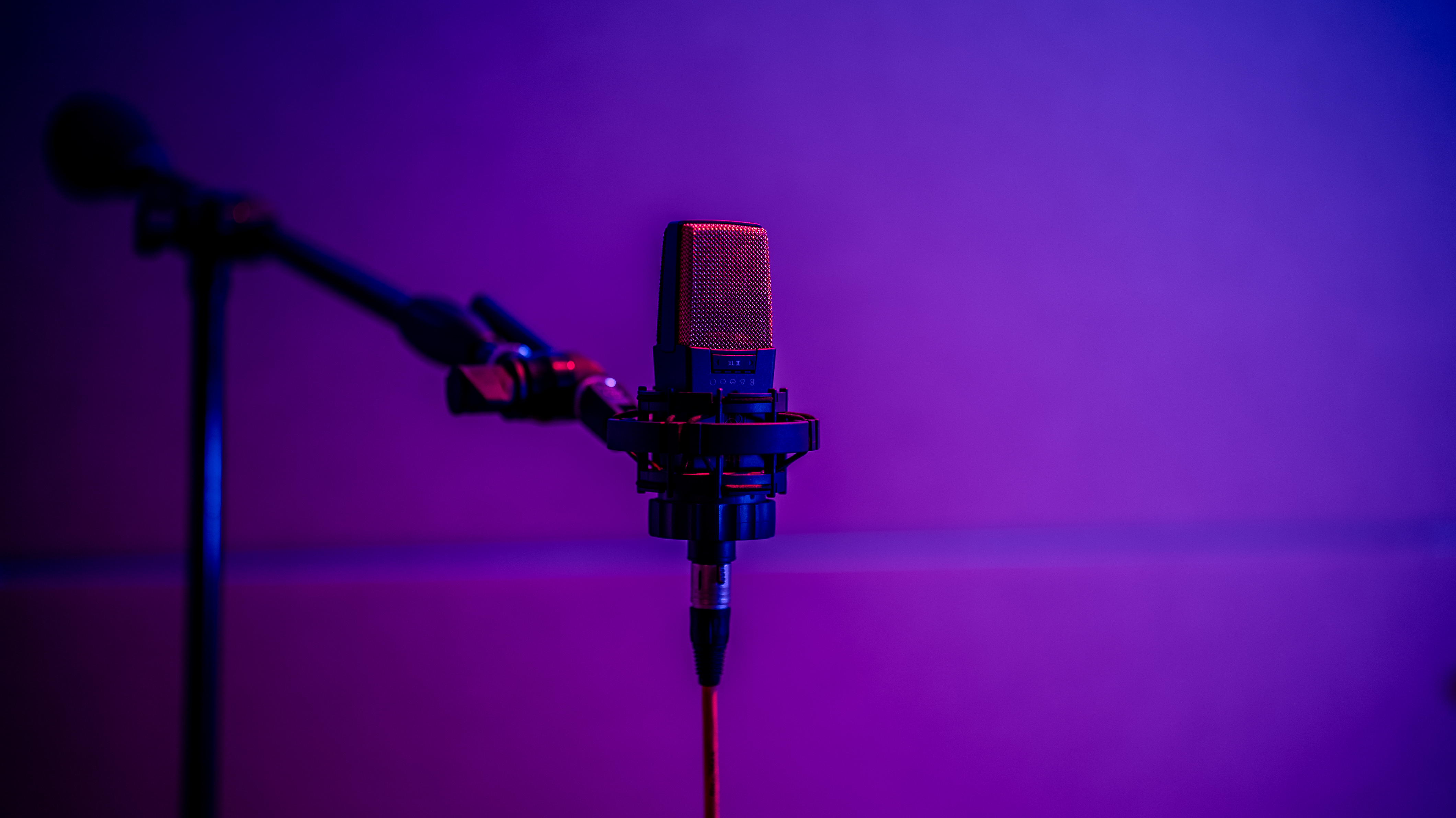 AKG microphone set up for professional vocal recording at Sweet Dreams Music