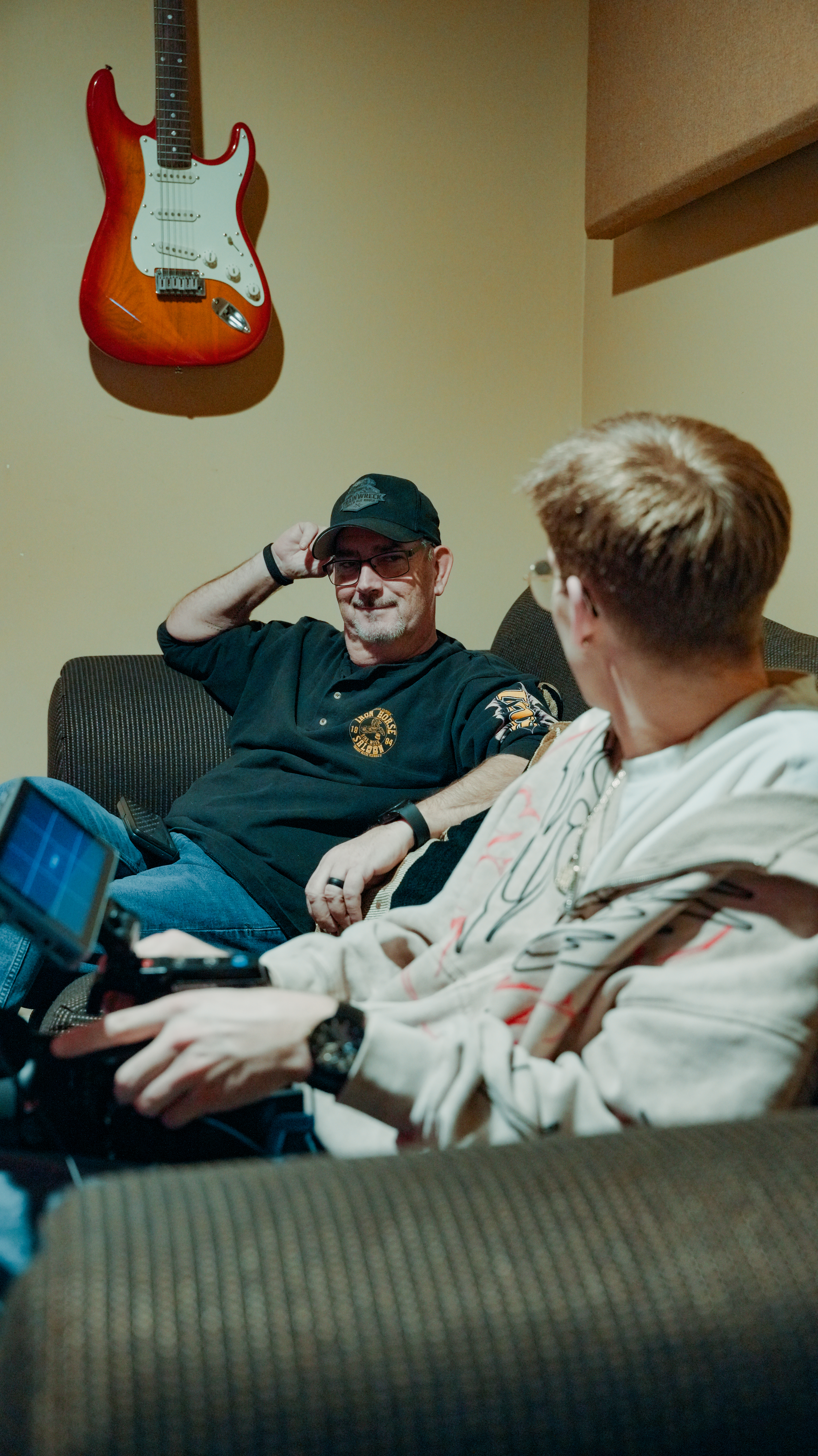 Collaborative studio session at Sweet Dreams Music