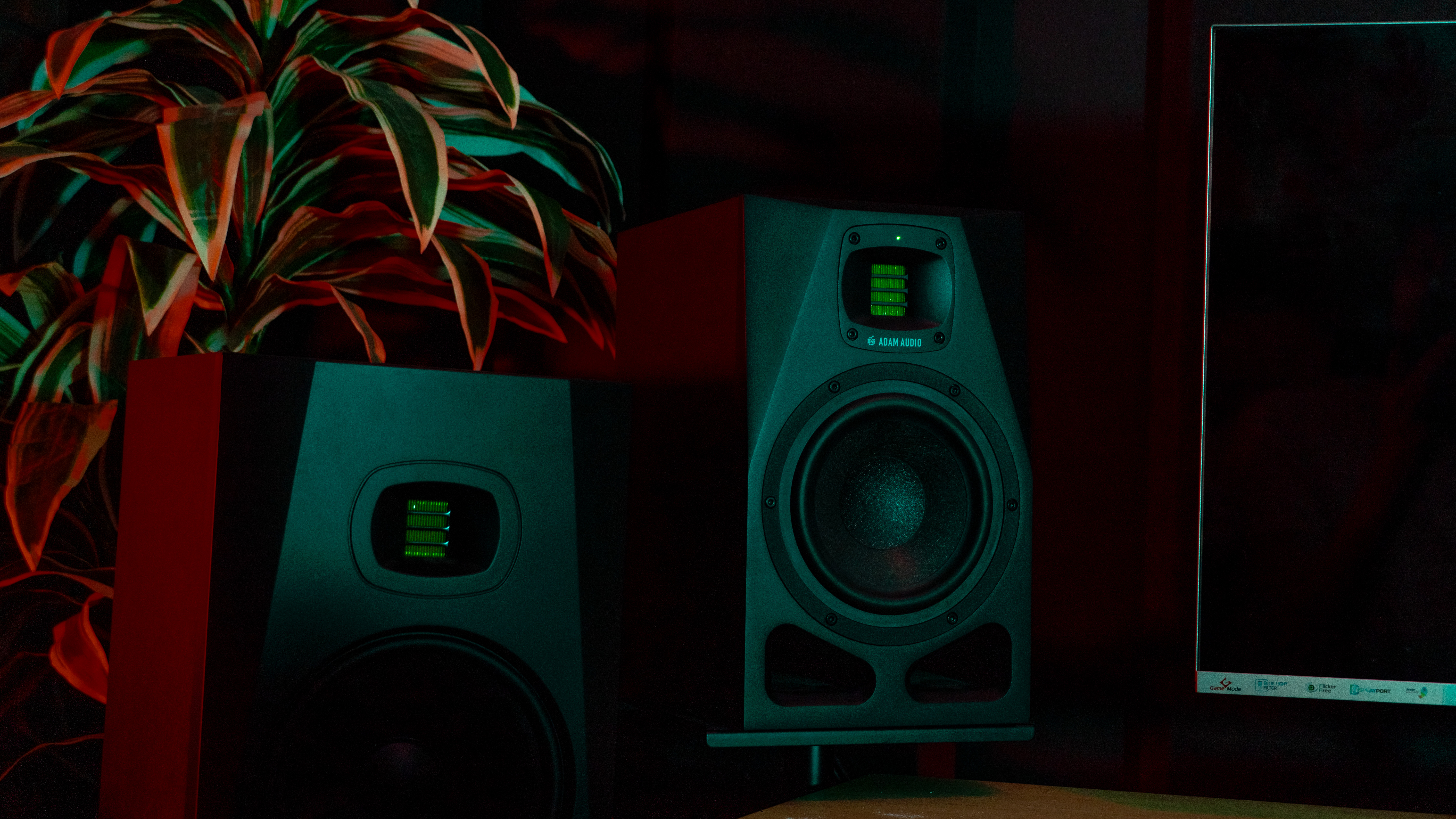 Adam Audio speakers providing accurate monitoring in the control room