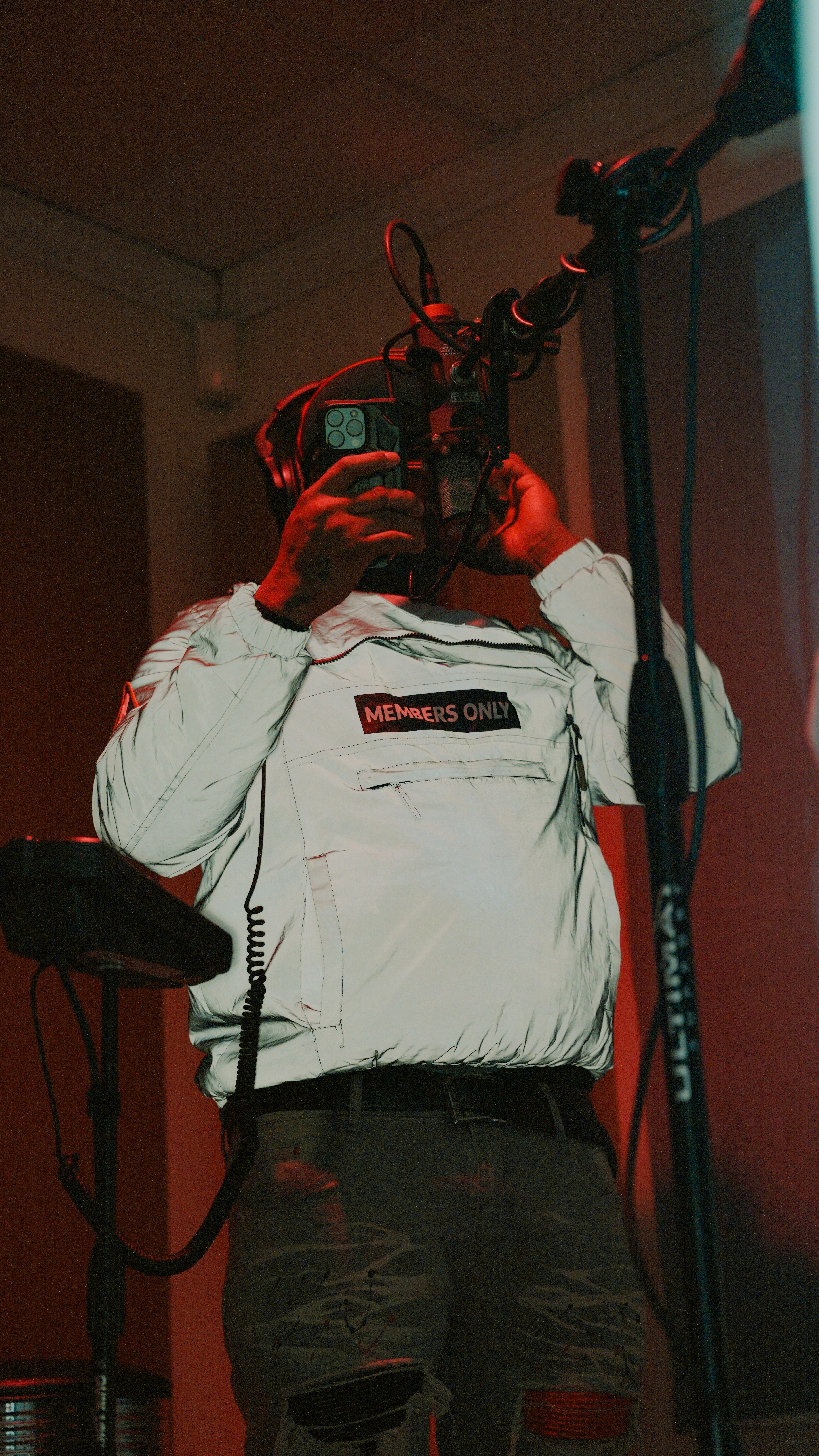 Booth with atmospheric glow showcasing natural reverb space
